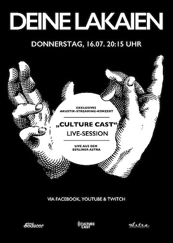 Exclusive Acoustic-Live-Streaming-Show from the Astra Kulturhaus in Berlin on Thursday, July 16th 2020