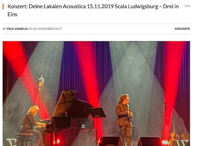 Livebericht „Acoustica“ 2019 Ludwigsburg